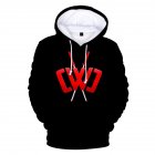 3D Digital Pattern Printed Sweater Long Sleeves Hoodie Top Loose Casual Pullover for Man E style M