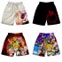 3D Digital Pattern Printed Shorts Elastic Waist Short Pants Leisure Trousers for Man A style 4XL