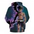 3D Digital Pattern Printed Top Casual Hoodie Leisure Loose Pullover for Man WE 1371 L