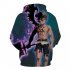 3D Digital Pattern Printed Top Casual Hoodie Leisure Loose Pullover for Man WE 1371 M