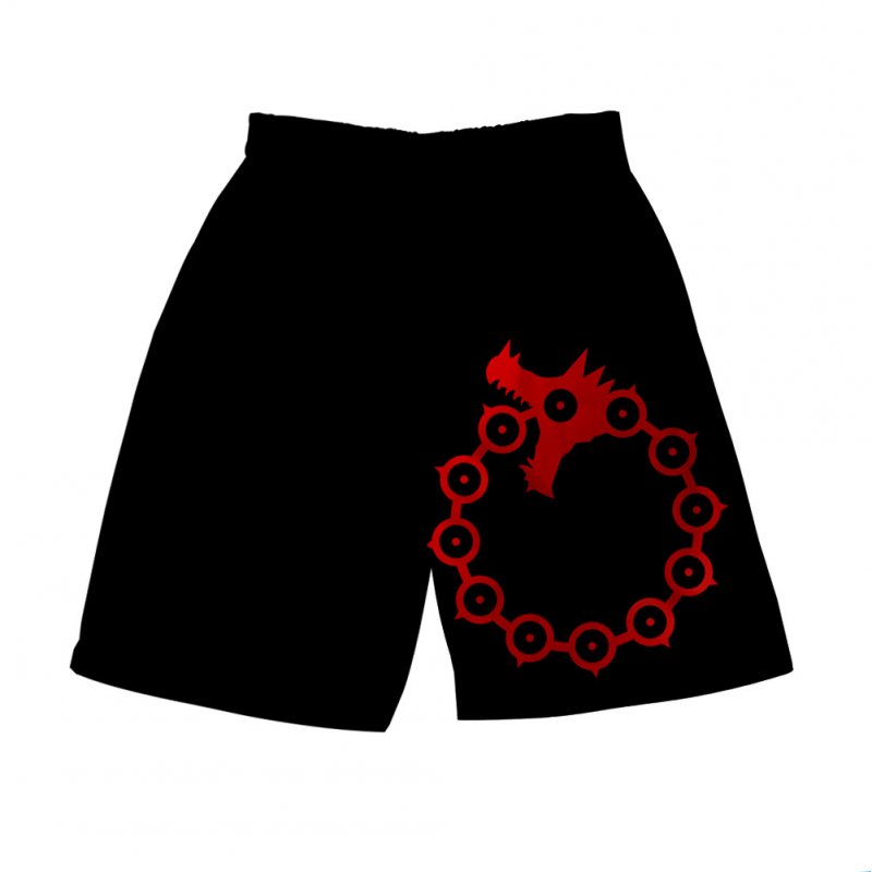 3D Digital Pattern Printed Shorts Elastic Waist Short Pants Leisure Trousers for Man I style_XXXL
