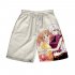3D Digital Pattern Printed Shorts Elastic Waist Short Pants Leisure Trousers for Man F style XL