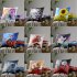 3D Digital Printing Pillow Cover 18Inchx18Inch Christmas Decorative Pillow Case for Sofa Bed Car 45 45CM