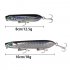 3D Eyes Pencil Type 7 Colors 10CM 18g Artificial Fishing Hard Bite Top Water Fishing Lures 1  18 g three hooks