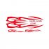 3D Flame Totem Decals Car Stickers Full Body Car Styling Vinyl Decal Sticker for Cars Decoration red