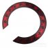 3D Flower Pattern Guitar Circle Sound Hole For Classical Guitar Decal Accessories Red   black