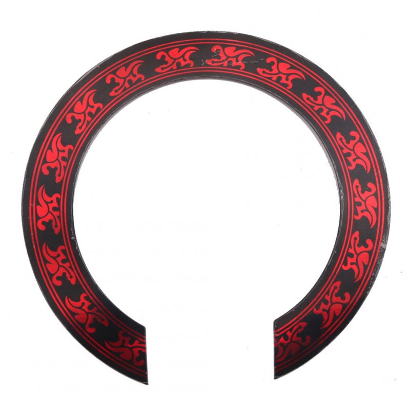 3D Flower Pattern Guitar Circle Sound Hole For Classical Guitar Decal Accessories Red + black