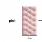 3D Foam Waterproof Self Adhesive Wallpaper for Living Room Bedroom Kids Room Nursery Home Decor Pink
