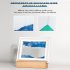 3D Glass Sandscape Hourglass Led Night Light Creative Quicksand Painting Atmosphere Light Table Lamp Blue
