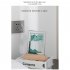 3D Glass Sandscape Hourglass Led Night Light Creative Quicksand Painting Atmosphere Light Table Lamp Blue