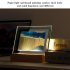 3D Glass Sandscape Hourglass Led Night Light Creative Quicksand Painting Atmosphere Light Table Lamp Blue