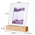 3D Glass Sandscape Hourglass Led Night Light Creative Quicksand Painting Atmosphere Light Table Lamp Blue