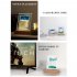 3D Glass Sandscape Hourglass Led Night Light Creative Quicksand Painting Atmosphere Light Table Lamp Blue