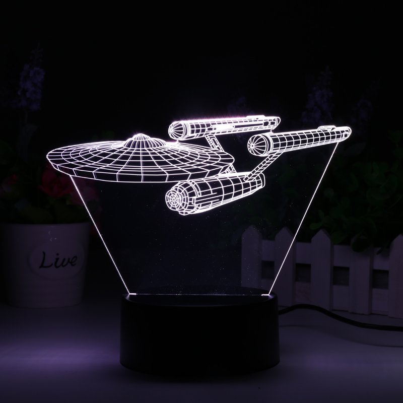 3D LED Lamp NCC-1701 Enterprise