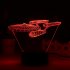 3D LED Lamp with  NCC 1701 Enterprise theme is the perfect gift for any trekkie and brings great mood lighting to any room while making a great talking point  