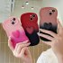 3D Love Heart Gradient Ramp Wave Edge Smart Phone Case Shockproof Protective Cover Compatible For IPhone 15 Pro Max 14 13 12 KD gradient pink blue 15