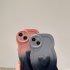 3D Love Heart Gradient Ramp Wave Edge Smart Phone Case Shockproof Protective Cover Compatible For IPhone 15 Pro Max 14 13 12 KD gradient pink blue 15plus