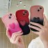3D Love Heart Gradient Ramp Wave Edge Smart Phone Case Shockproof Protective Cover Compatible For IPhone 15 Pro Max 14 13 12 KD gradient pink blue 15plus