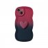 3D Love Heart Gradient Ramp Wave Edge Smart Phone Case Shockproof Protective Cover Compatible For IPhone 15 Pro Max 14 13 12 KD gradient pink blue 15plus
