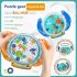 3D Maze Puzzle Game Funny Gear Labyrinth Disk Gear Balance Ball Brain Teaser Puzzle Logic Game Toys For Kids orange