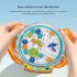 3D Maze Puzzle Game Funny Gear Labyrinth Disk Gear Balance Ball Brain Teaser Puzzle Logic Game Toys For Kids orange