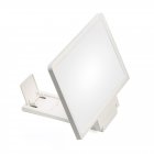 3D Mobile Phone Screen Magnifier HD Foldable Video Support Magnified Screen white