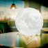 3D Moon Shaped Lamp Moonlight Colorful Touch USB LED Night Light Decor Home Decor Gift 16 colors  with remote control  10cm