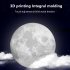 3D Moon Shaped Lamp Moonlight Colorful Touch USB LED Night Light Decor Home Decor Gift 16 colors  with remote control  15cm