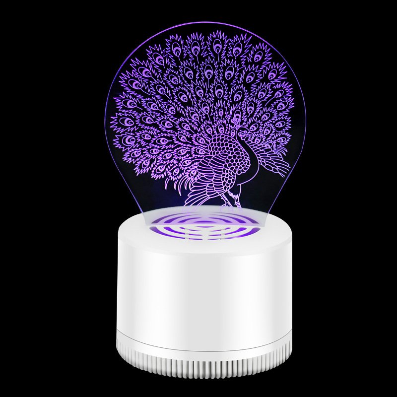3D Mosquito Killer Lamp - Peacock 09