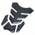 3D Motorcycle Fuel Decal Pad Protector Cover Sticker Decoration Decals black
