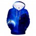 3D Mountain in Night Digital Printing Hooded Sweatshirts for Men Women Halloween Wear N 03872 YH03 4 styles M