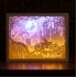 3D Paper Carving Night Lights Battery Power Supply LED Table Lamp Christmas Halloween Carved Decor Lamp Birthday Gifts