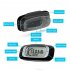 3D Pedometer For Walking  Track Steps  Clip On Step Counter For Women Men Outdoor Walking Training Exercise Counting Calories Activity Time as picture show