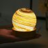 3D Planet Lamp 3 color Stepless Dimming Creative Romantic Bedroom Night Light For Christmas Birthday Gifts  80mm  sunset glow