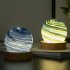 3D Planet Lamp 3 color Stepless Dimming Creative Romantic Bedroom Night Light For Christmas Birthday Gifts  80mm  sky blue