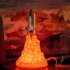 3D Printing Rocket Shape Night Light for Space Lovers Room Decoration small