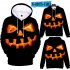 3D Pumpkin Face Digital Printing Halloween Hooded Sweatshirts for Men Women N 03875 YH03 7 styles S
