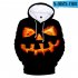 3D Pumpkin Face Digital Printing Halloween Hooded Sweatshirts for Men Women N 03875 YH03 7 styles L