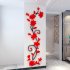 3D Rose Flower Rattan Pattern Wall Sticker for Hallway Living Room Corridor Decor