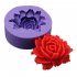 3D Rose Flower Shape Silicone Mold for Cake Fondant Chocolate Baking 3 5x1 8cm
