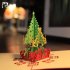 3D Stereoscopic Christmas Tree Greeting Card with Envelope Post Card for Christmas Festival Decoration Gift
