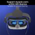3D VR Glasses All in one Game Console Immersive Virtual Reality Glasses Headset for 4 5 7 0 Inch Screen Smartphone White