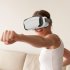 3D VR Glasses All in one Game Console Immersive Virtual Reality Glasses Headset for 4 5 7 0 Inch Screen Smartphone White