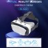3D VR Glasses All in one Game Console Immersive Virtual Reality Glasses Headset for 4 5 7 0 Inch Screen Smartphone White