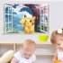 3D Wall Sticker for Kids Rooms Home Decor Cartoon Diy Posters Removable Decal 50   70CM