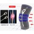 3D Weaving Protective Compression Knee Sleeve for Men   Women  Knee Brace Support for Basketball Football Sports Activities Smoke gray XL