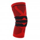 3D Weaving Protective Compression Knee Sleeve for Men   Women  Knee Brace Support for Basketball Football Sports Activities Red XL