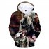 3D Women Men Fashion Tokyo Ghoul Digital Printing Hooded Sweater Hoodie Tops A XL