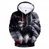 3D Women Men Fashion Tokyo Ghoul Digital Printing Hooded Sweater Hoodie Tops B M