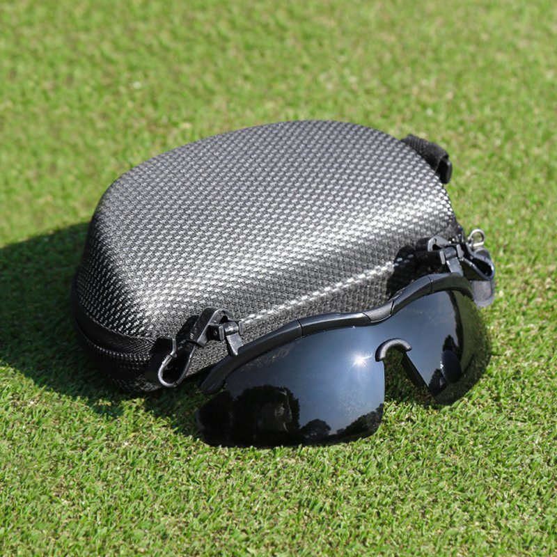 1 Pair Golf Clip-on Polarized Sunglasses Reversible Sunscreen UV Protective Outdoor Leisure Sports Glasses 